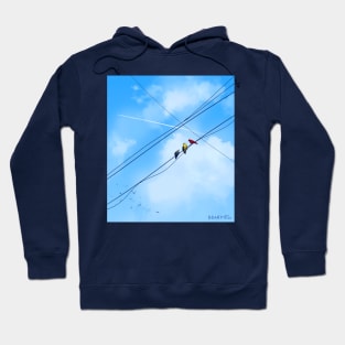 Birds on the Line Hoodie